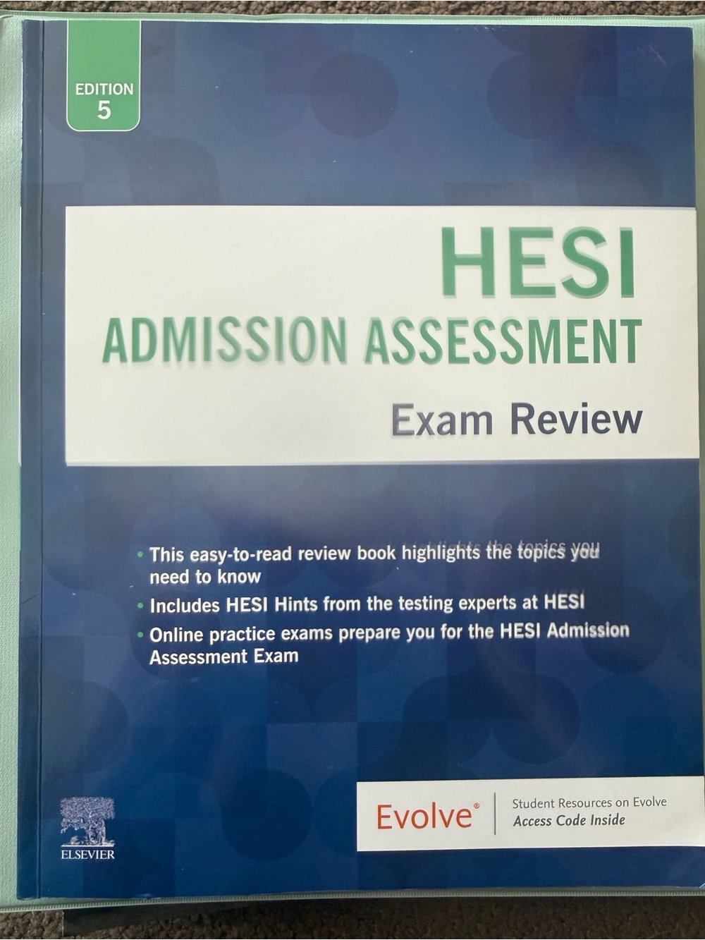 REVOLVE HESI Admission Assessment Exam Review in Blue and White